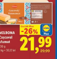 MILBONA Cașcaval afumat 730 g
