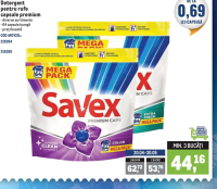 SAVEX Detergent pentru rufe capsule premium diverse sortimente 64 capsule/pungă