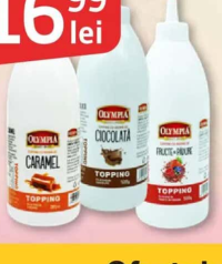 Olympia Topping 385 ml, cu aromă de fructe de pădure/ ciocolată/ caramel/ căpșune