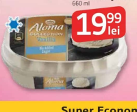 ALOMA Înghețată de vanilie, fără zahăr adăugat 660 ml