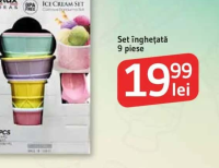 Qlux Set înghețată 9 piese