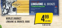 World's Market Linguine al Bronzo, 500g