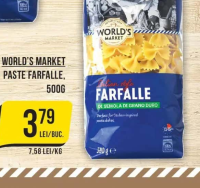 World's Market Paste Farfalle, 500g