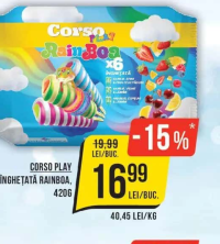 Corso Play Înghețată Rainboa 420g