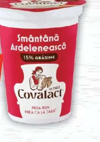 Covalact de Țară Smântână Ardelenească 15% grăsime 370g