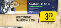 World's Market Spaghete No. 6, 500g