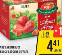 Fares Aromfruct Ceai cu căpșuni și fragi, 20x2g