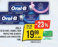 Oral-B Pastă de dinți Enamel/Gum Protec/Pro 3D White Advanced Luxe Perfection 75ml