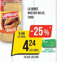 LA MINUT MUȘTAR DULCE, 290G