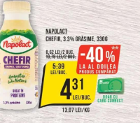 Napolact Chefir, 3.3% grăsime, 330g