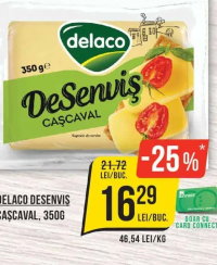 Delaco Desenviș Cașcaval, 350g