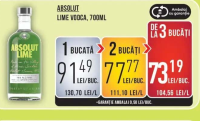 Absolut Lime Vodca, 700ml