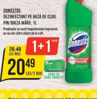 Domestos Dezinfectant Pe Bază De Clor, Pin/Briza Mării, 1L
