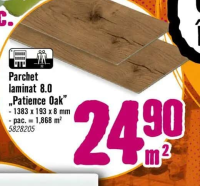 Parchet laminat 8.0 „Patience Oak” 1383 x 193 x 8 mm