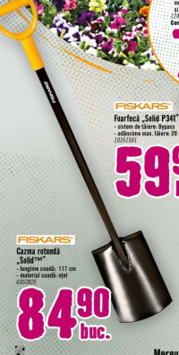 FISKARS Cazma rotundă „Solid™”, 117 cm