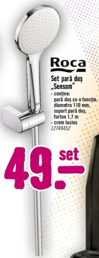 Roca Set pară duș „Sensum”