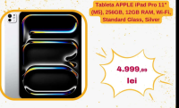 Tableta APPLE iPad Pro 11" (M5), 256GB, 12GB RAM, Wi-Fi, Standard Glass, Silver
