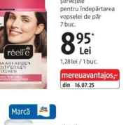 réell'e șervețele pentru îndepărtarea vopselei de păr 7 buc.