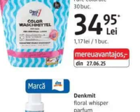 Denkmit detergent 3 în 1 capsule pentru rufe colorate 30 buc.