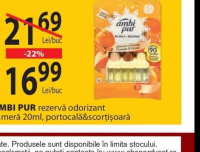AMBI PUR rezervă odorizant cameră 20ml, portocală&scorțișoară