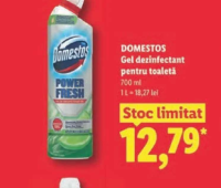 DOMESTOS Gel dezinfectant pentru toaletă 700 ml