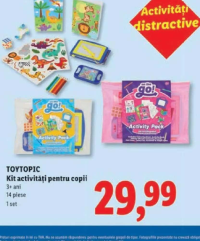 TOYTOPIC Kit activități pentru copii 14 piese 1 set