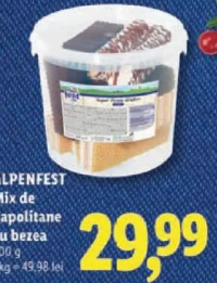 ALPENFEST Mix de napolitane cu bezea 600 g