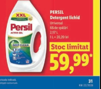 PERSIL Detergent lichid 66 de spălări 2,97 L