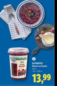 ALPENFEST Desert cu fructe 500 g