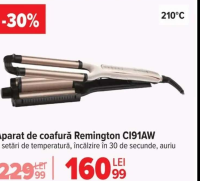 Remington Aparat de coafură CI91AW 210°C 5 setări de temperatură auriu
