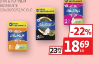 Always Ultra & Platinum Absorbante 22/24/26/30/32/40 Buc