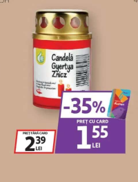 Candelă din plastic 15H