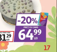 Tort cu cremă brânză & piersici 1kg