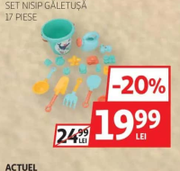 ONE TWO FUN SET NISIP GĂLETUȘĂ 17 PIESE