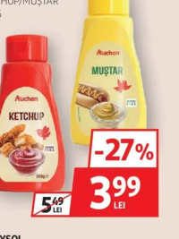 AUCHAN KETCHUP/MUȘTAR 500G