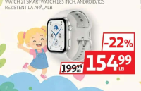 Honor Watch 2i, Smartwatch 1.85 inch, Android/iOS rezistent la apă, alb