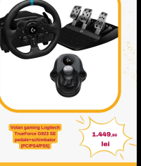 Volan gaming Logitech TrueForce G923 SE pedale+schimbator (PC/PS4/PS5)