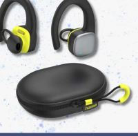 Casti HAMA Spirit Athletics, True Wireless, Bluetooth, In-ear, Microfon, negru-galben