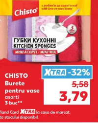 Chisto Burete pentru vase asorti 3buc