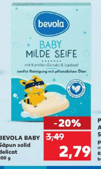 BEVOLA BABY Săpun solid delicat 100 g