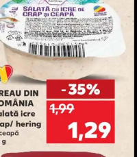 VREAU DIN ROMÂNIA Salată icre crap/ hering și ceapă 70 g