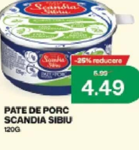 Scandia Sibiu Pate de porc 120g