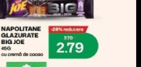 Joe Big Napolitane glazurate 45g cu cremă de cacao