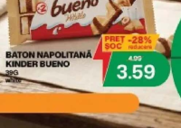 Kinder Bueno Baton napolitană 39g white