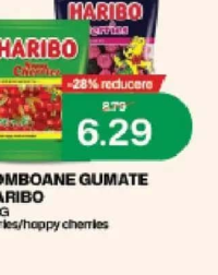 Haribo Bomboane gumate 100g berries/happy cherries