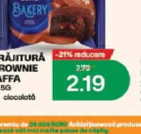 Jaffa Bakery Prăjitură Brownie 37.5g cu ciocolată