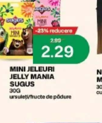 Sugus Jellymania Mini jeleuri 30g ursuleți/fructe de pădure