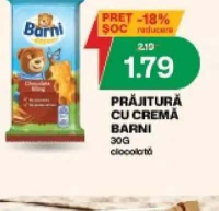Barni Prăjitură cu cremă 30g ciocolată
