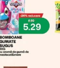 Sugus Bomboane gumate 80g cu aromă de gumă de mestecat & mere