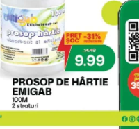 Emigab Prosop de hârtie 100m 2 straturi